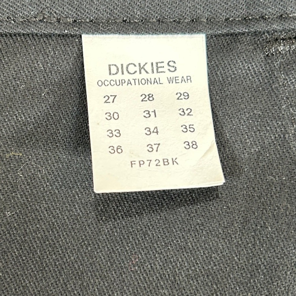 Dickies Women Black Cargo Work Pants Wide Leg Raw Hem Utility Streetwear 10x37 - Picture 6 of 11